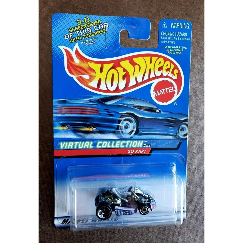 2000 Hot Wheels GO KART Metallic Purple VIRTUAL COLLECTION CARS 151 Diecast 1:64